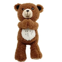Peluche ours polyester H22,5cm (2 modèles)