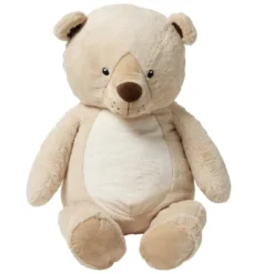Peluche ours polyester 110x50x40cm beige