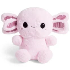 Peluche salamandre L35cm polyester rose