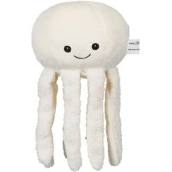 Peluche veilleuse pieuvre lumineuse blanche Ø20xH17cm