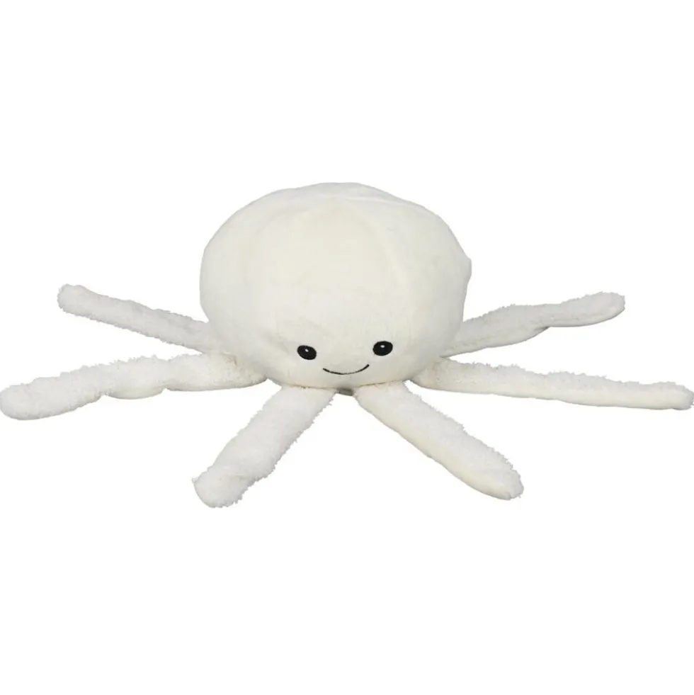 Peluche veilleuse pieuvre lumineuse blanche Ø20xH17cm