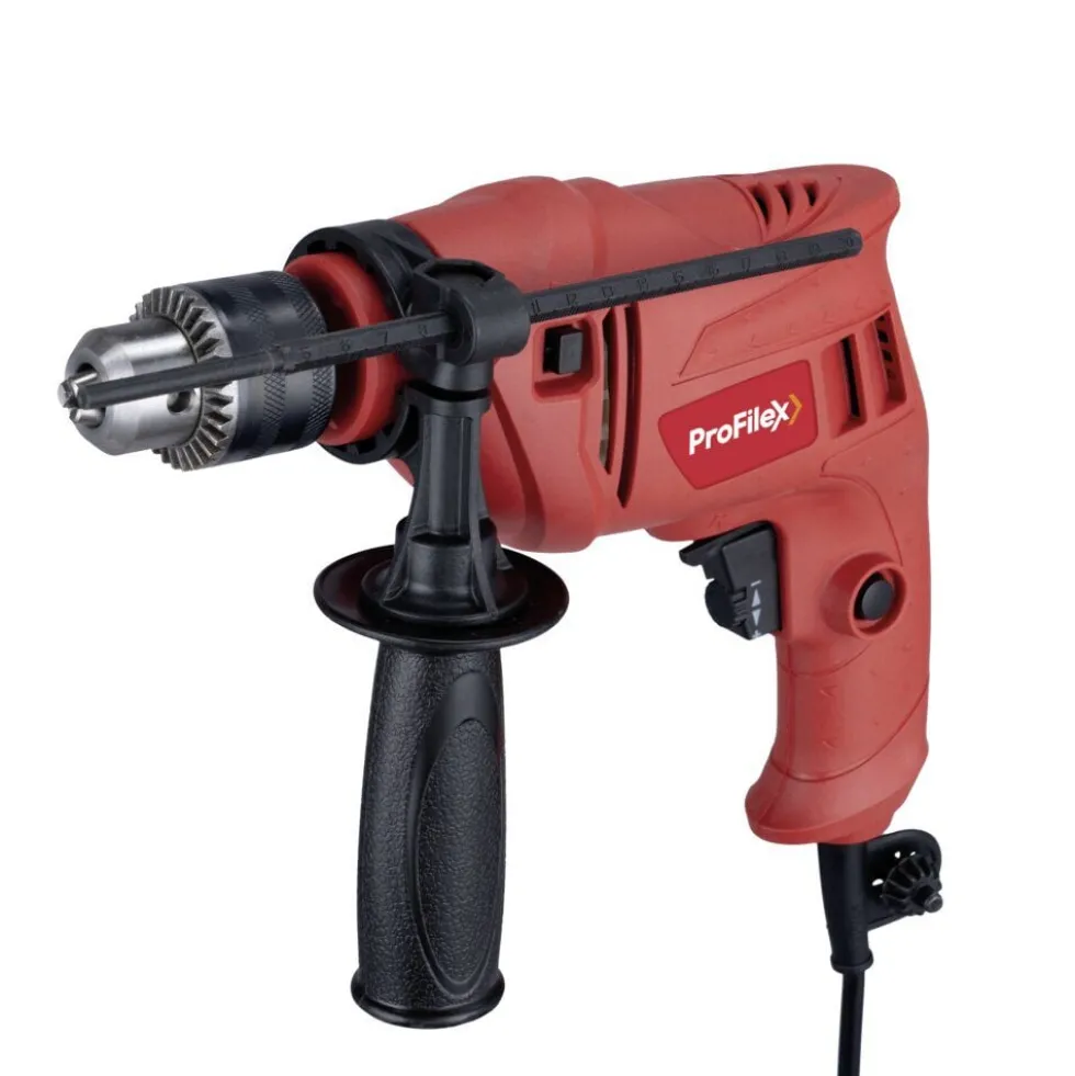 Perçeuse visseuse à percussion filaire Profilex rouge 500W 25x6xH22cm