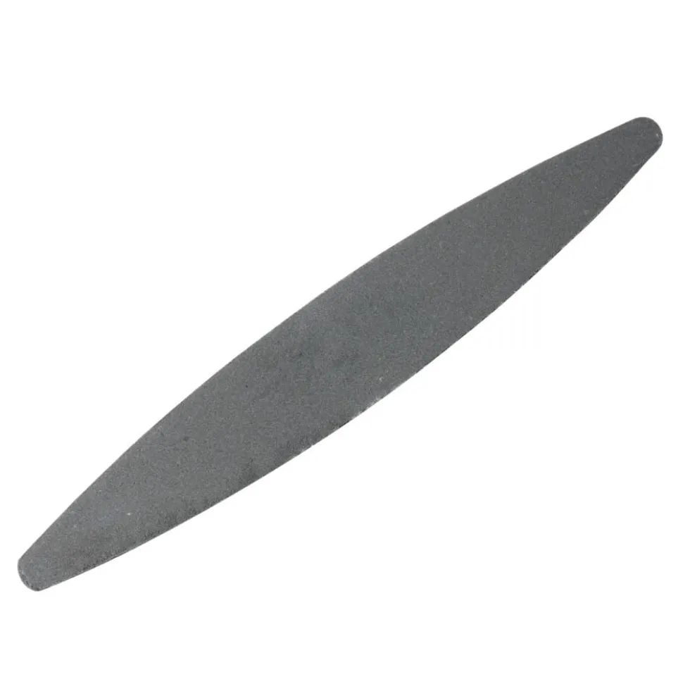 Pierre à aiguiser ovale fer noir affutâge outils de coupe L23cm
