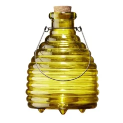 Piège à guêpe en verre strié Ø15xH35cm