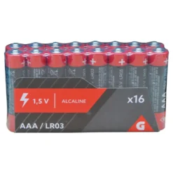 Pile alcaline LR03 AAA 1,5V x16