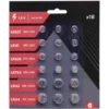 Pile bouton x18 gris