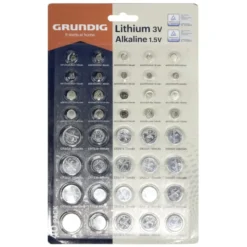 Pile bouton x40 lithium alcaline