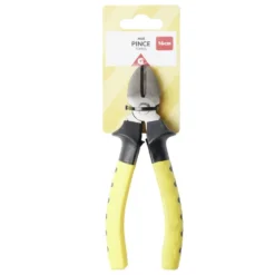 Pince coupante de bricolage en métal et plastique noir L16cm