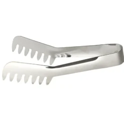 Pince de cuisine en acier gris 3,5x4,5xL19,5cm