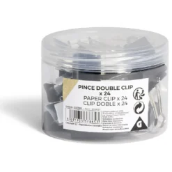 Pince double clip x24 métal