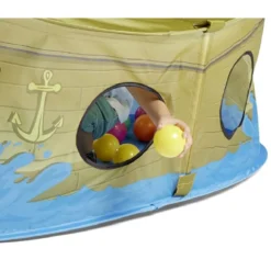 Piscine à balles bateau pirate 110x75xH50cm