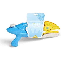 Pistolet à eau dinosaure Funky bleu et jaune