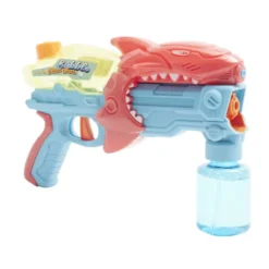Pistolet à eau enfant requin lance bulle 27x6,5xH17,5cm (2 modèles)