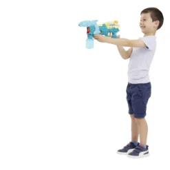 Pistolet à eau enfant requin lance bulle 27x6,5xH17,5cm (2 modèles)