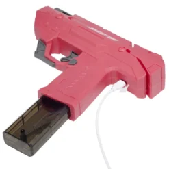 Pistolet à eau électrique lumineux portée 7m (2 modèles bleu ou rouge)