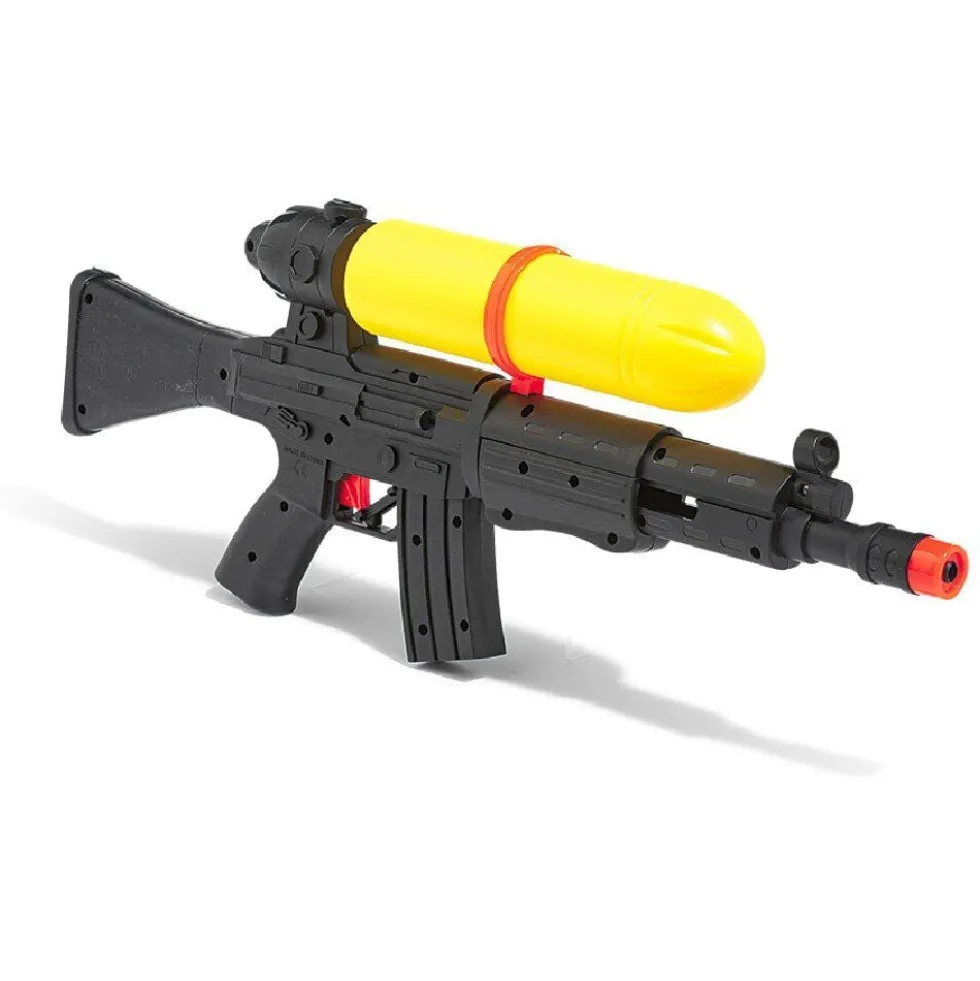 Pistolet à eau noir et jaune L50cm