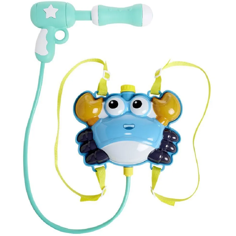 Pistolet à eau sac à dos crabe bleu