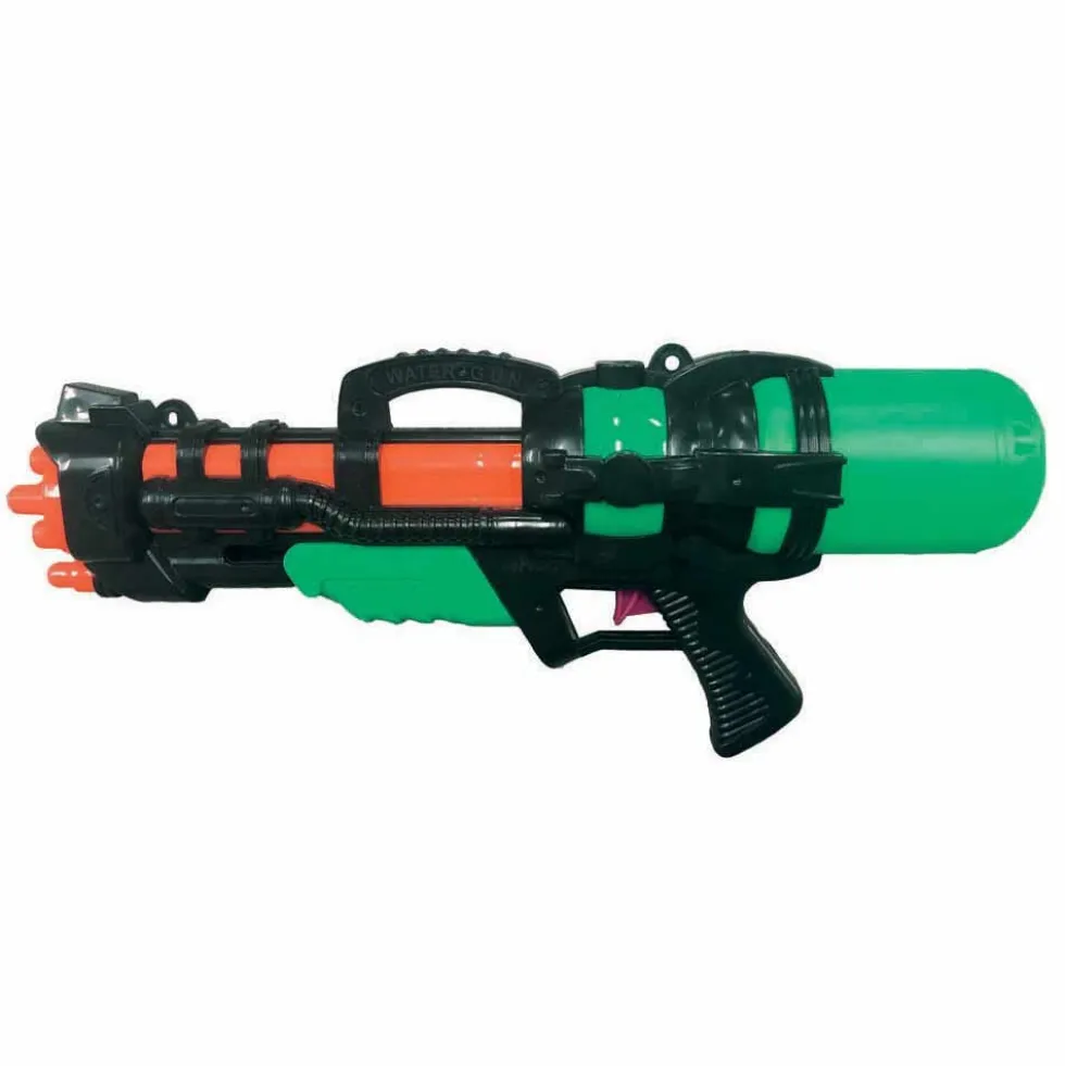 Pistolet à eau vert et orange L47cm