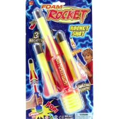 Pistolet lance roquette + 3 munitions en mousse