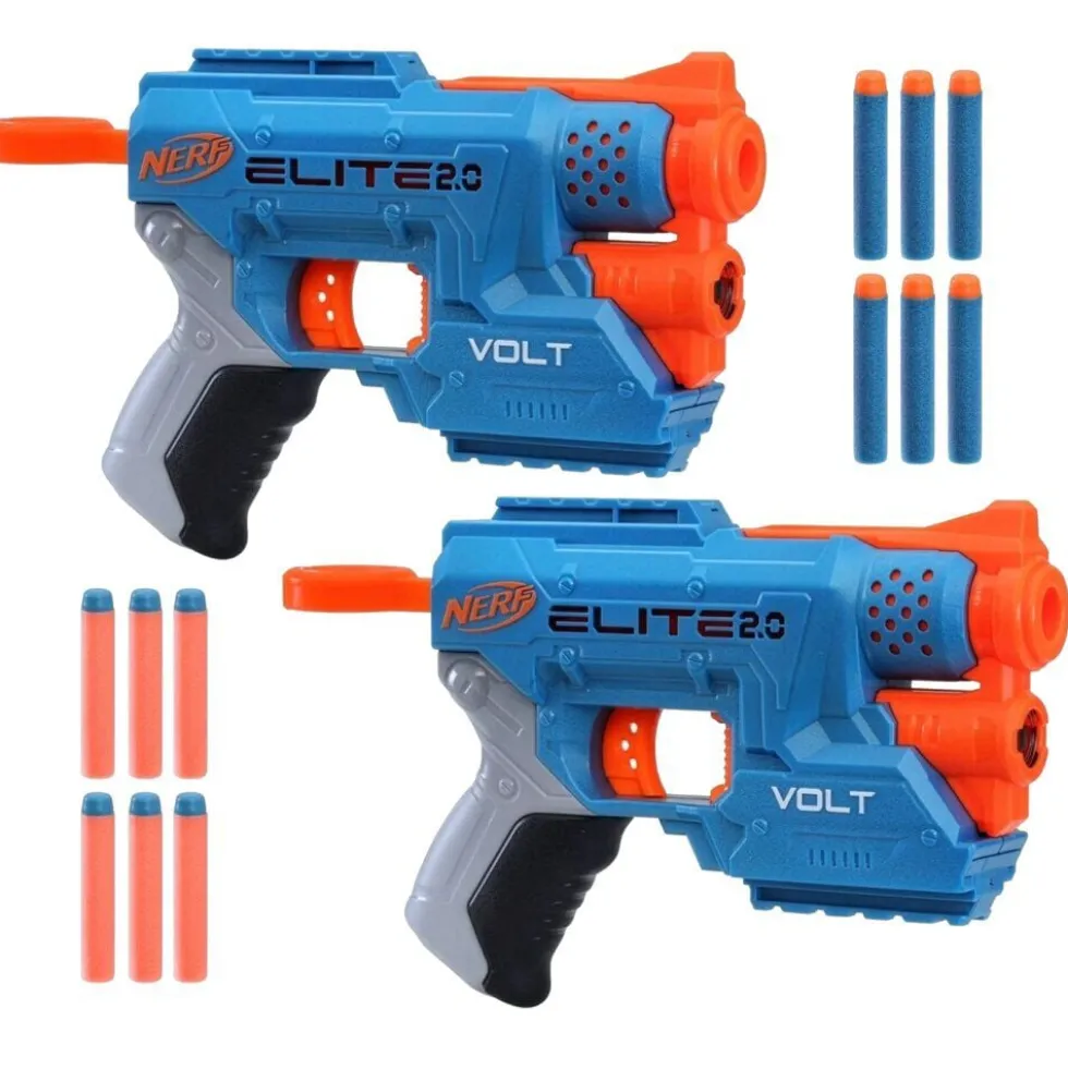 Pistolet Nerf x2 élite 2.0 Volt SD-1 avec 12 munitions 27m de portée