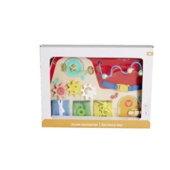 Planche activités enfant bois et métal 40x29,7xH6,4cm