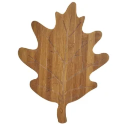 Planche à découper forme automne bambou marron 28x35cm (2 modèles)