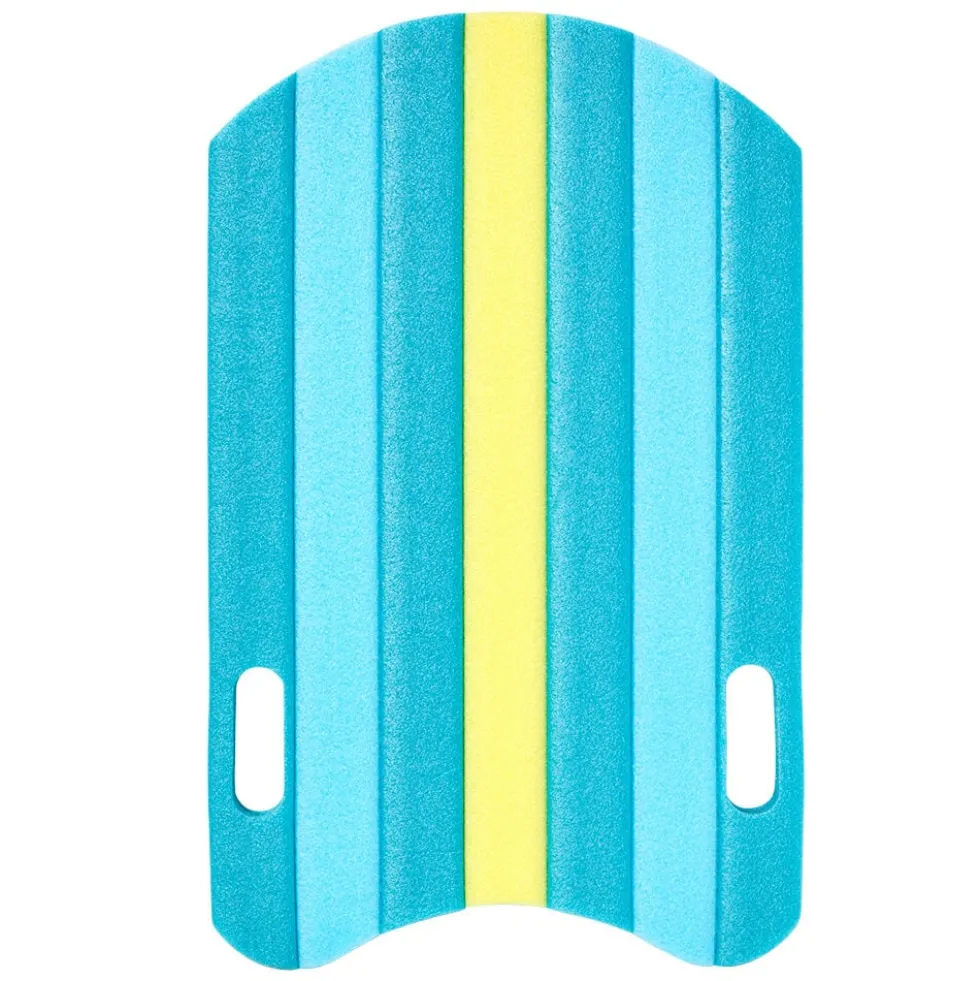 Planche de natation polyester bleu jaune