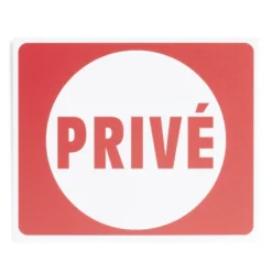 Plaque signalétique "Privé" - 24x20 cm