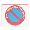 Plaque signalétique "Sationnement interdit" - 24x20 cm