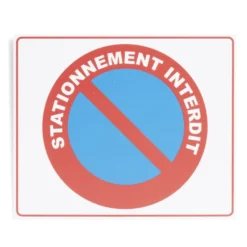 Plaque signalétique "Sationnement interdit" - 24x20 cm