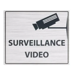 Plaque signalétique "Surveillance vidéo" - 24x20 cm