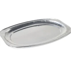 Plat à barbecue ovale aluminium x5 L43x29xH2,5cm