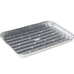Plat à barbecue rectangulaire aluminium x5 L34x23xH3cm