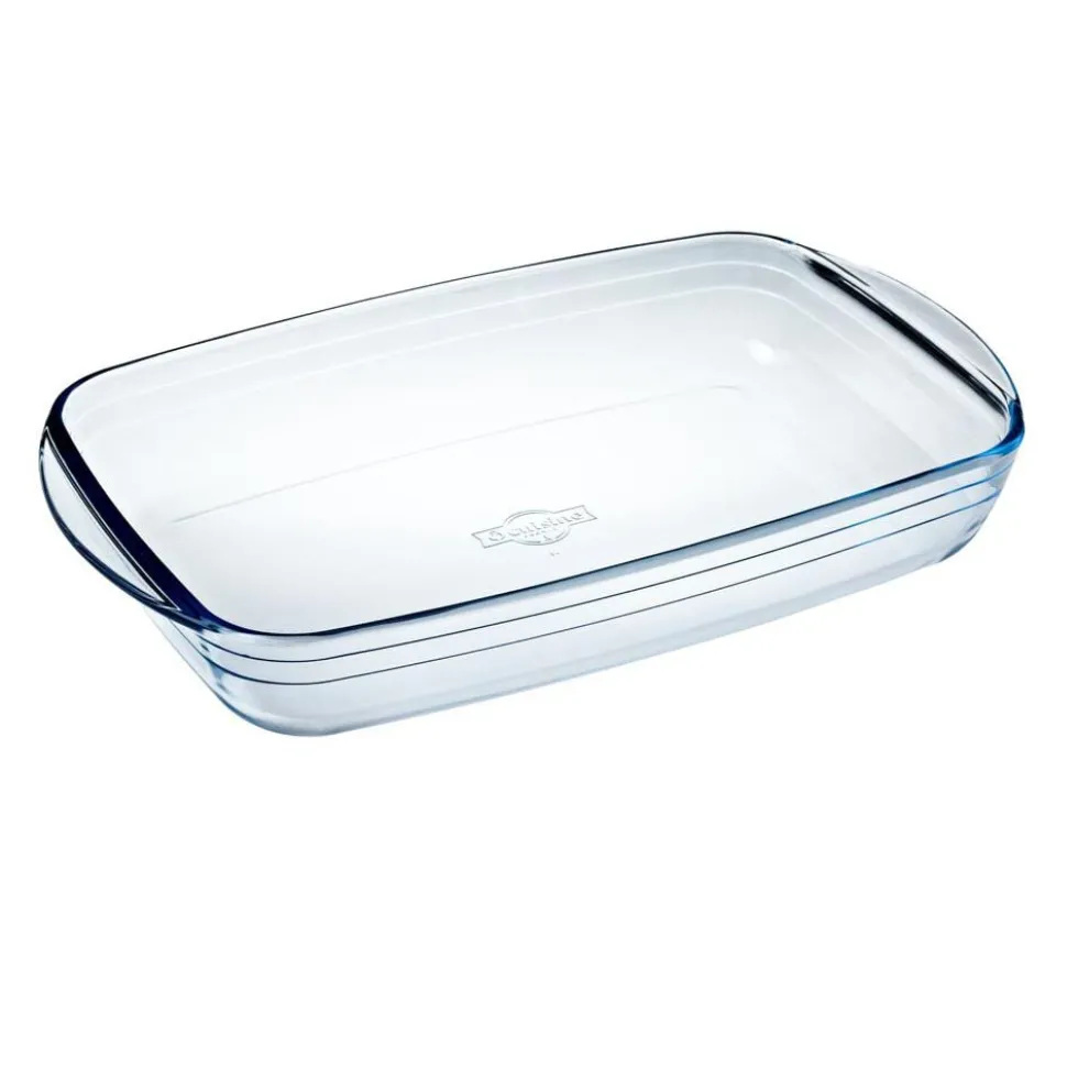 Plat à four rectangulaire en verre