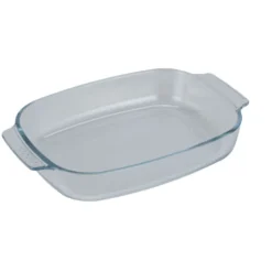 Plat à four rectangulaire x2 verre transparent 2L et 2,7L