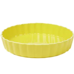 Plat à tarte céramique couleur unie Ø26,5cm (3 modèles)