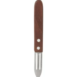 Éplucheur inox manche ergonomique en bois