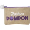 Pochette avec pompom en jute