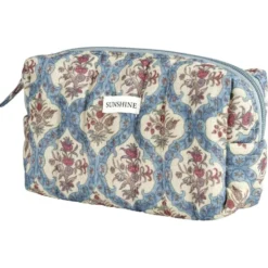 Pochette cosmétique Indie polycoton matelassée 19x8x10cm (2 modèles)
