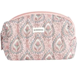 Pochette cosmétique Indie polycoton matelassée 19x8x10cm (2 modèles)