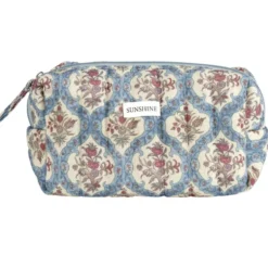 Pochette cosmétique Indie polycoton matelassée 19x8x10cm (2 modèles)