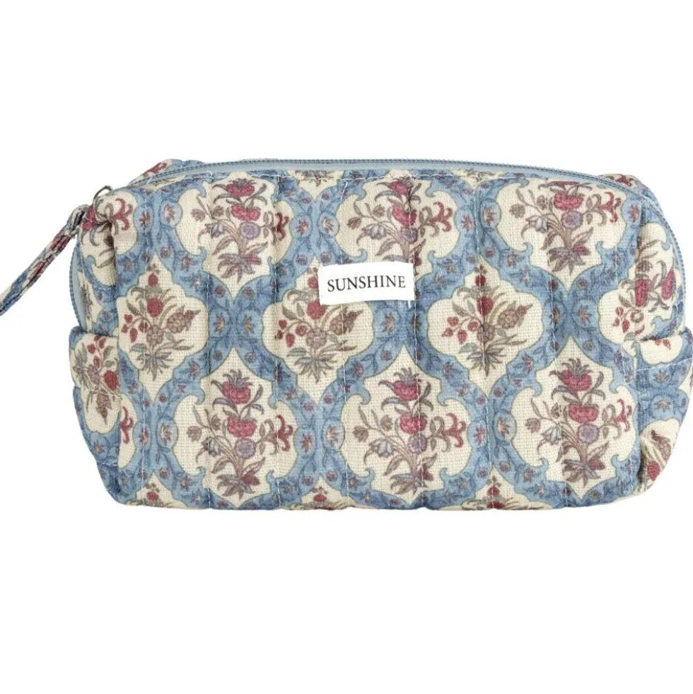 Pochette cosmétique Indie polycoton matelassée 19x8x10cm (2 modèles)