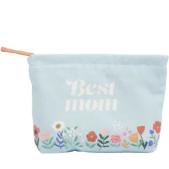 Pochette cosmétique polycoton Love pour maman 17x20cm (4 modèles)