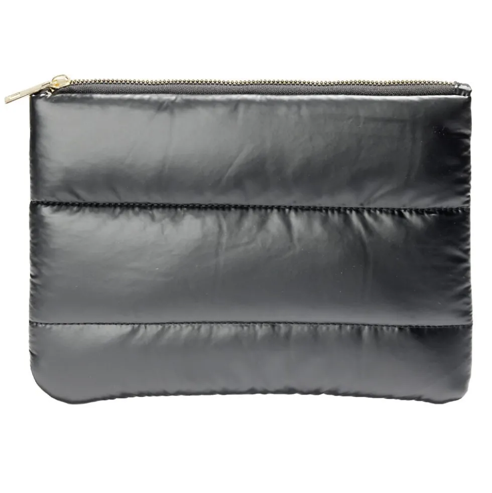 Pochette à cosmétiques matelassée design doudoune 25x18cm - 3 coloris