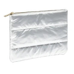 Pochette à cosmétiques matelassée design doudoune 25x18cm - 3 coloris