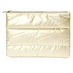 Pochette à cosmétiques matelassée design doudoune 25x18cm - 3 coloris