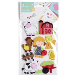 Pochette de stickers thème à la ferme
