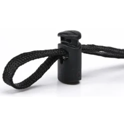 Pochette de voyage tour de cou unie noire
