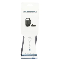 Pochette imperméable pour téléphone gris et noir