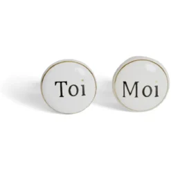 Poignée de meuble en céramique x2
